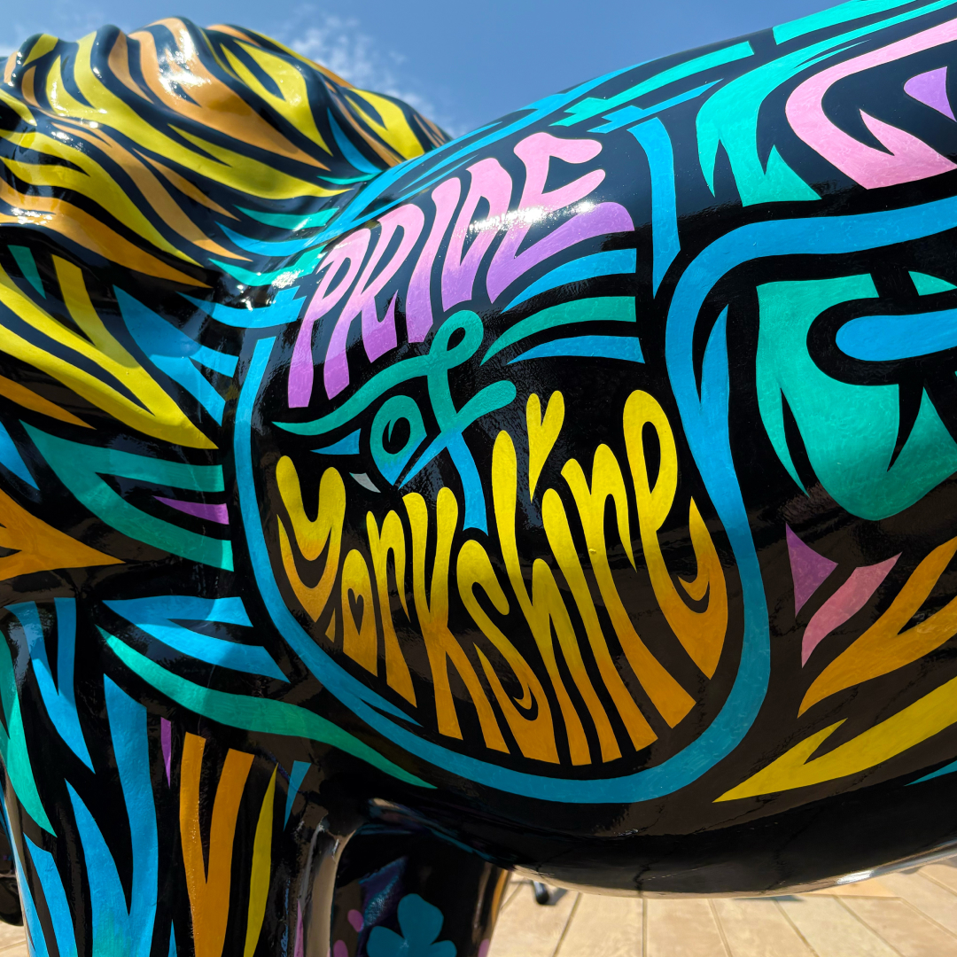 A lion in the Pride of Yorkshire trail