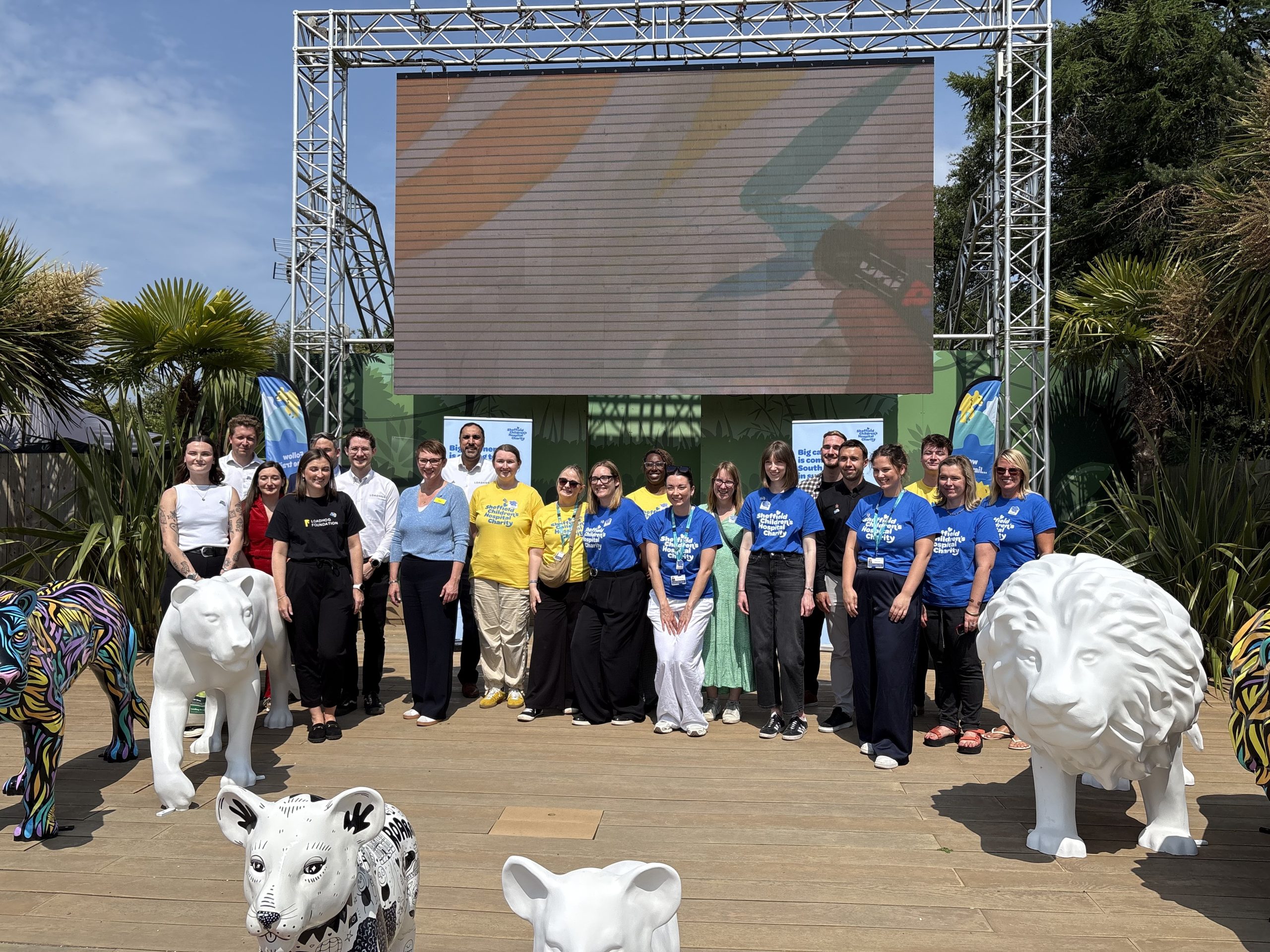 Team picture of the Loadhog Foundation and the Sheffield Children's Hospitals Charity at the Pride of Yorkshire launch event