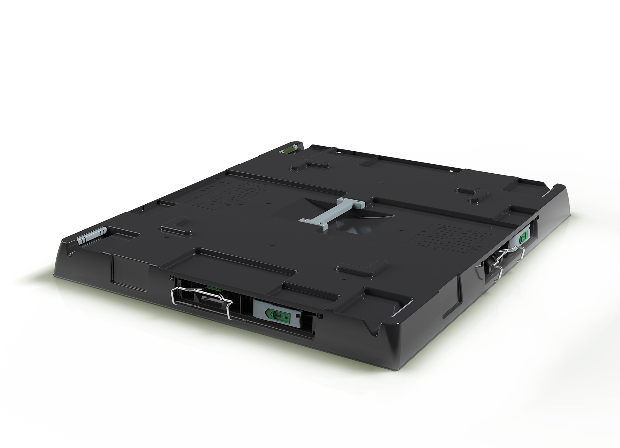 Loadhog's UK Pallet Lid asegurando una carga en un palé UK estándar