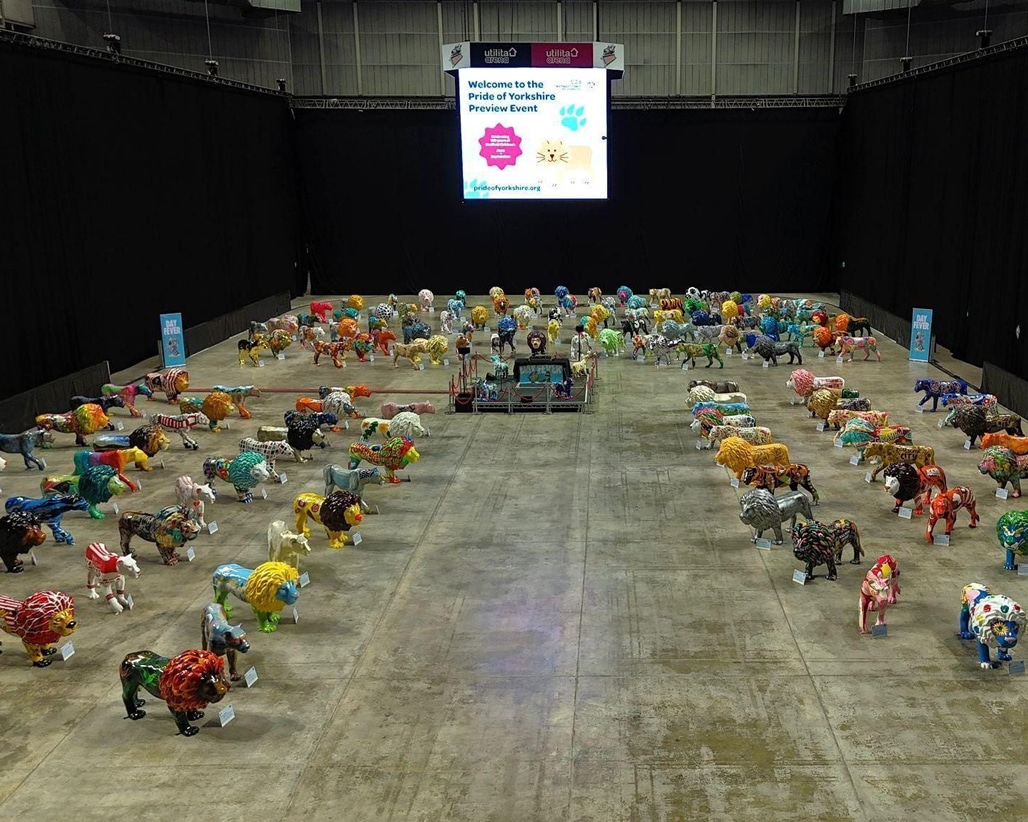 150 sculture di leoni svelate per la prima volta in vista del "Pride of Yorkshire Trail"